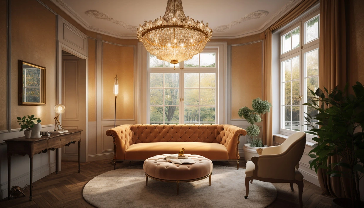 Chandeliers and interior lights
